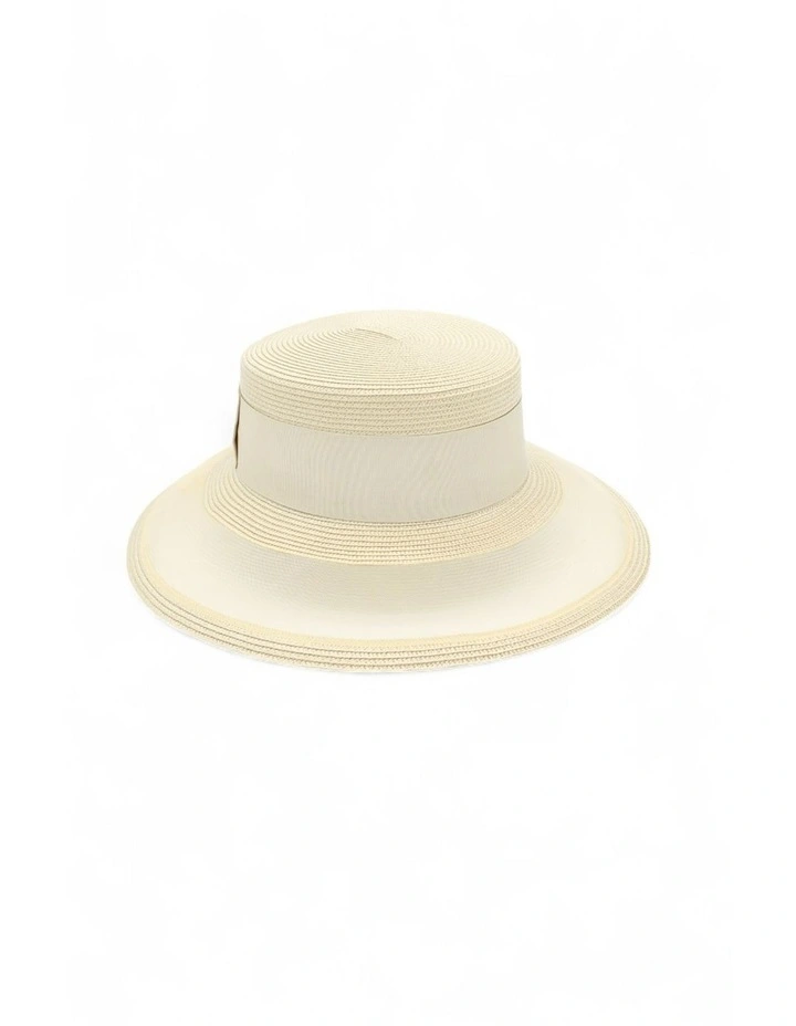 Marie Racewear Boater in Beige image 3