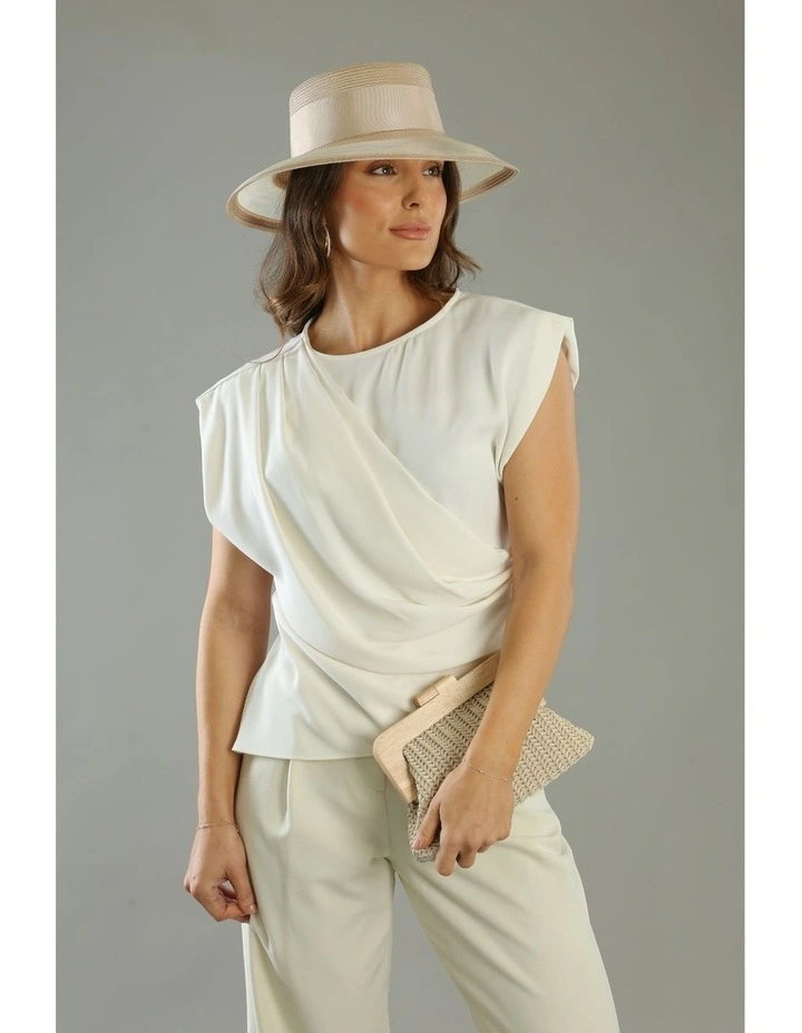 Marie Racewear Boater in Beige image 6
