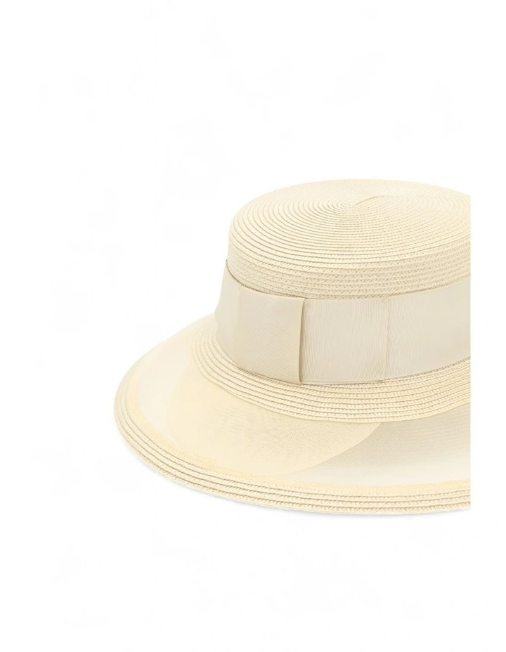 Marie Racewear Boater in Beige image 7