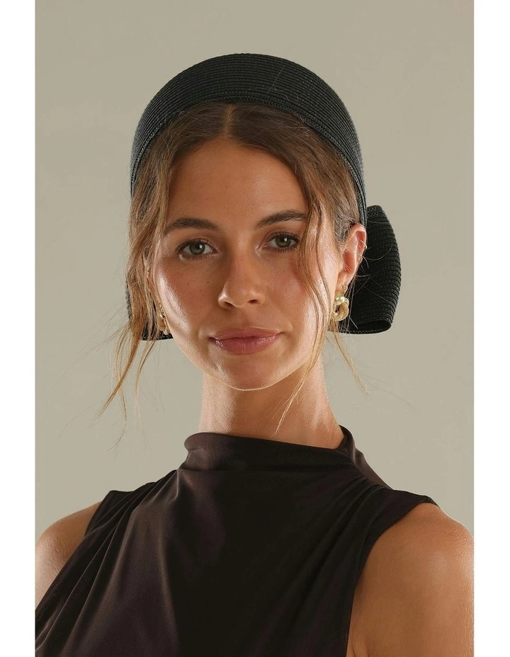 Tara Racewear Pillbox Hat in Black image 3