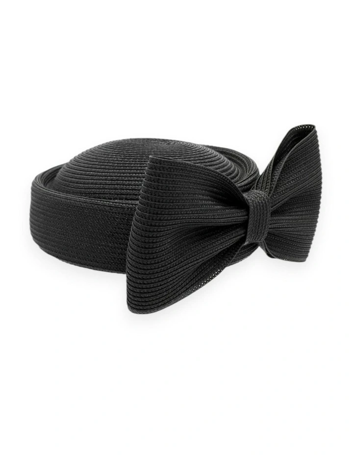 Tara Racewear Pillbox Hat in Black image 3