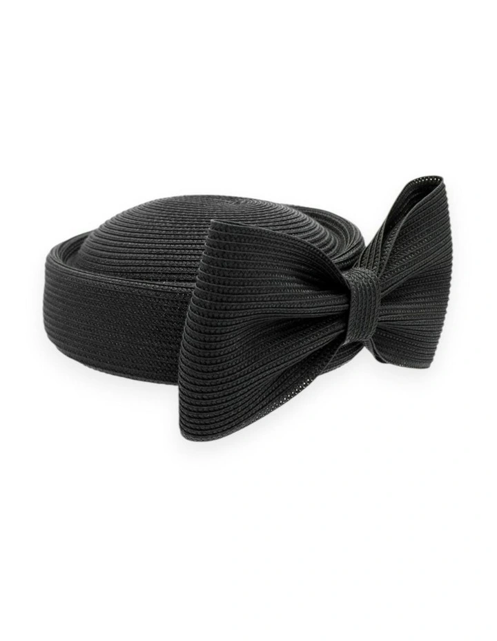 Tara Racewear Pillbox Hat in Black image 4