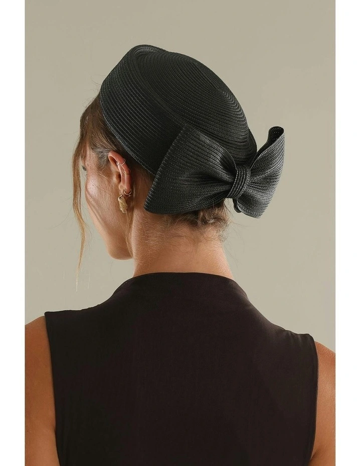 Tara Racewear Pillbox Hat in Black image 6
