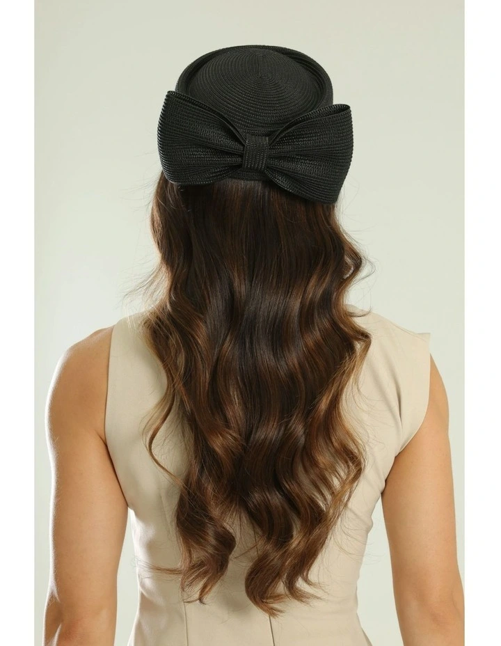 Tara Racewear Pillbox Hat in Black image 6