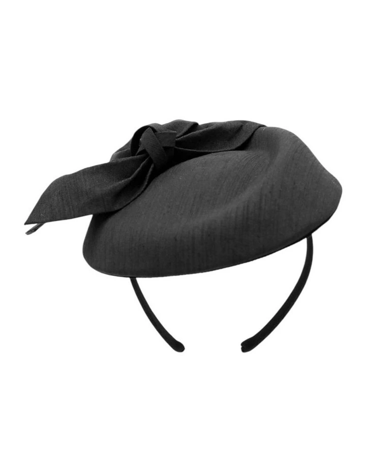 Florence Fascinator in Black image 3