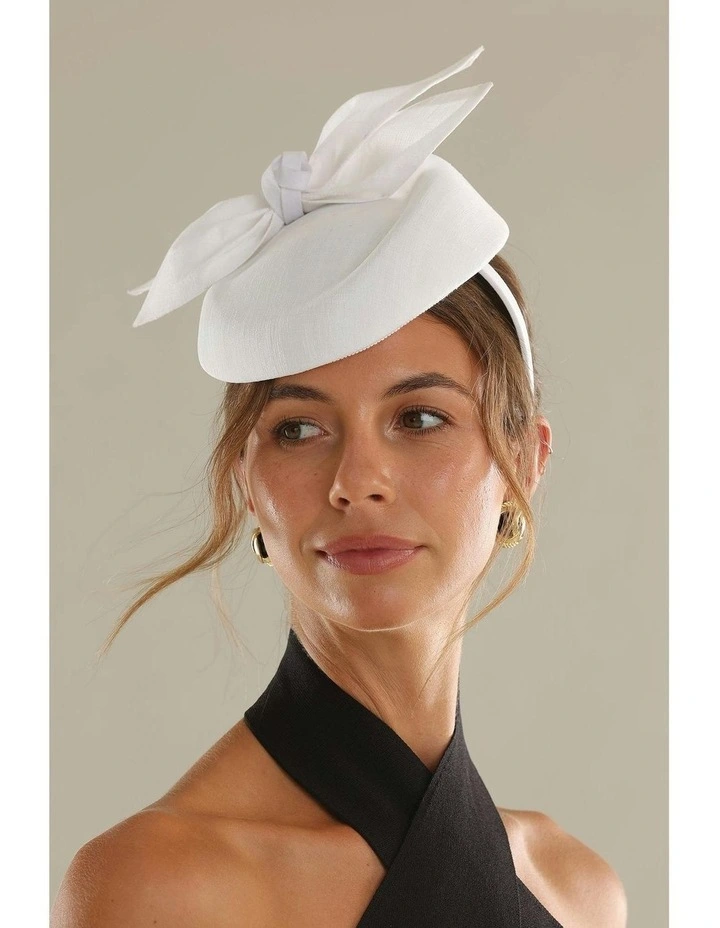Florence Fascinator in White image 2