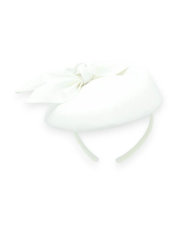 Florence Fascinator in White image 3