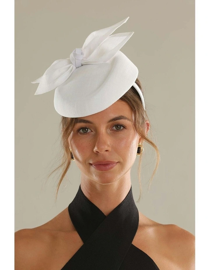 Florence Fascinator in White image 6