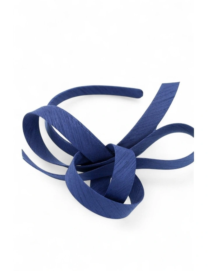 Rhi Fascinator in Navy Blue image 6