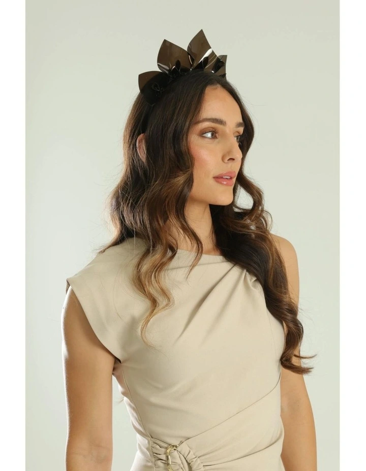 Ava Fascinator in Black image 2