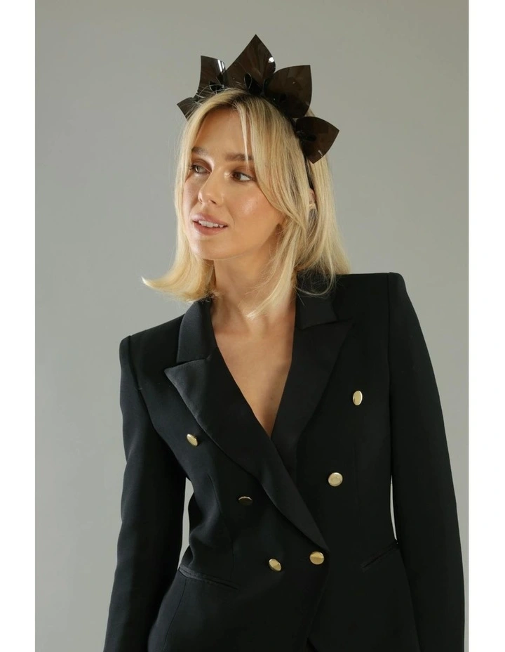 Ava Fascinator in Black image 3