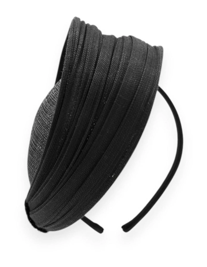 Blaze Beret Fascinator in Black image 3