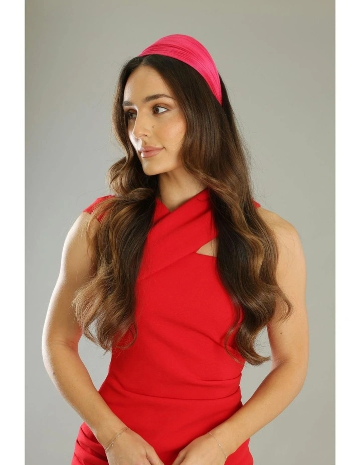 Jacqueline Fascinator in Hot Pink image 2