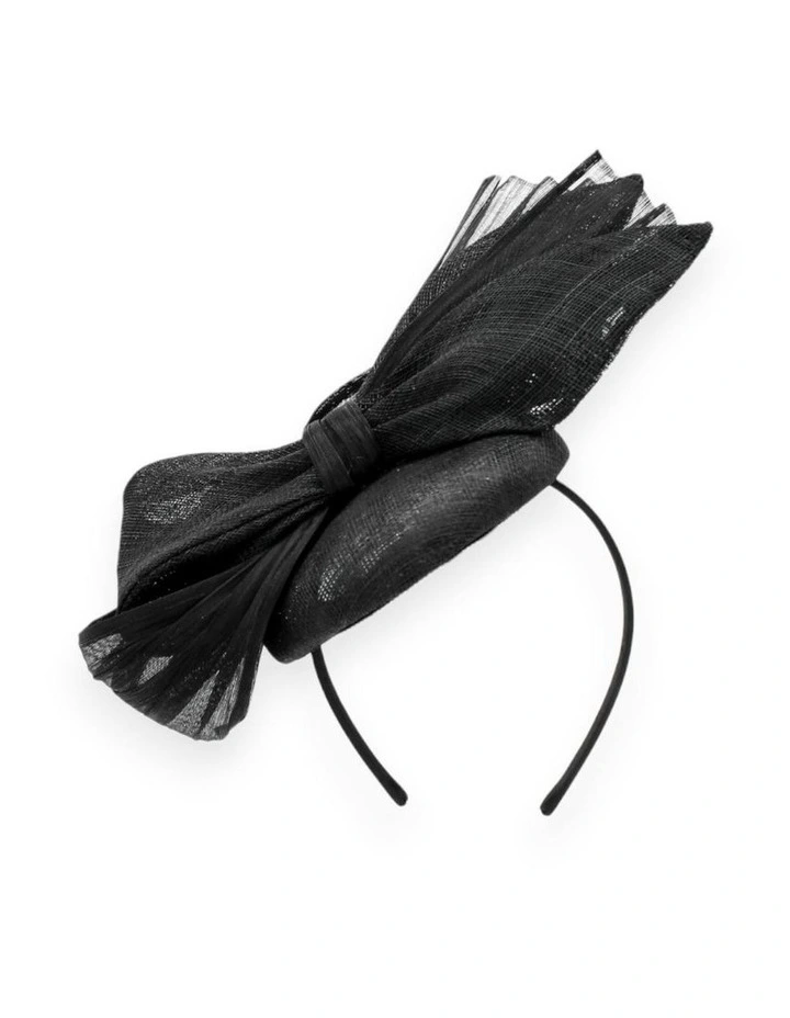 Illiana Fascinator in Black image 4