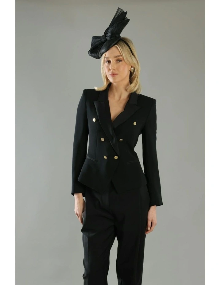 Illiana Fascinator in Black image 5