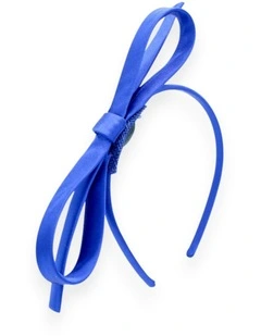 Abby Fascinator in Cobalt Blue