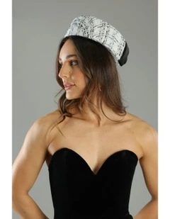 Kennedy Racewear Pillbox Hat in White