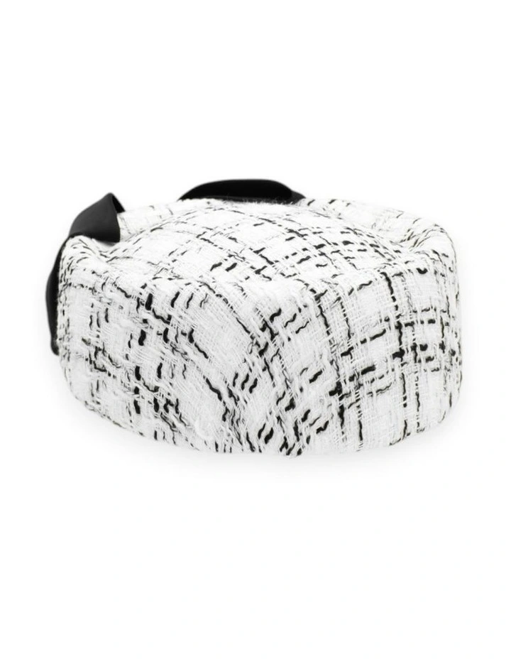 Kennedy Racewear Pillbox Hat in White image 3