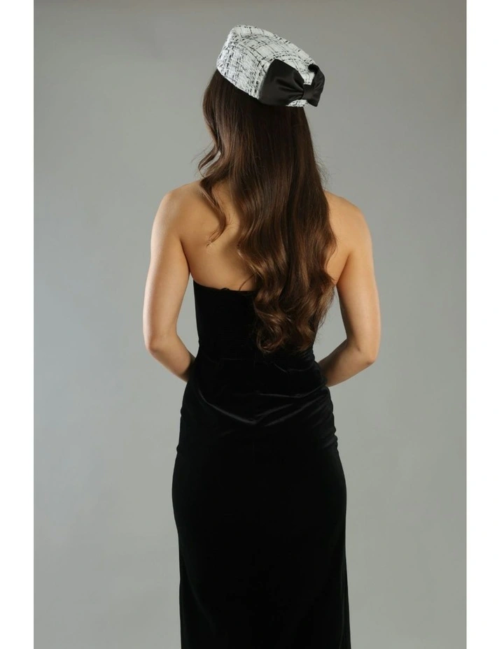 Kennedy Racewear Pillbox Hat in White image 4