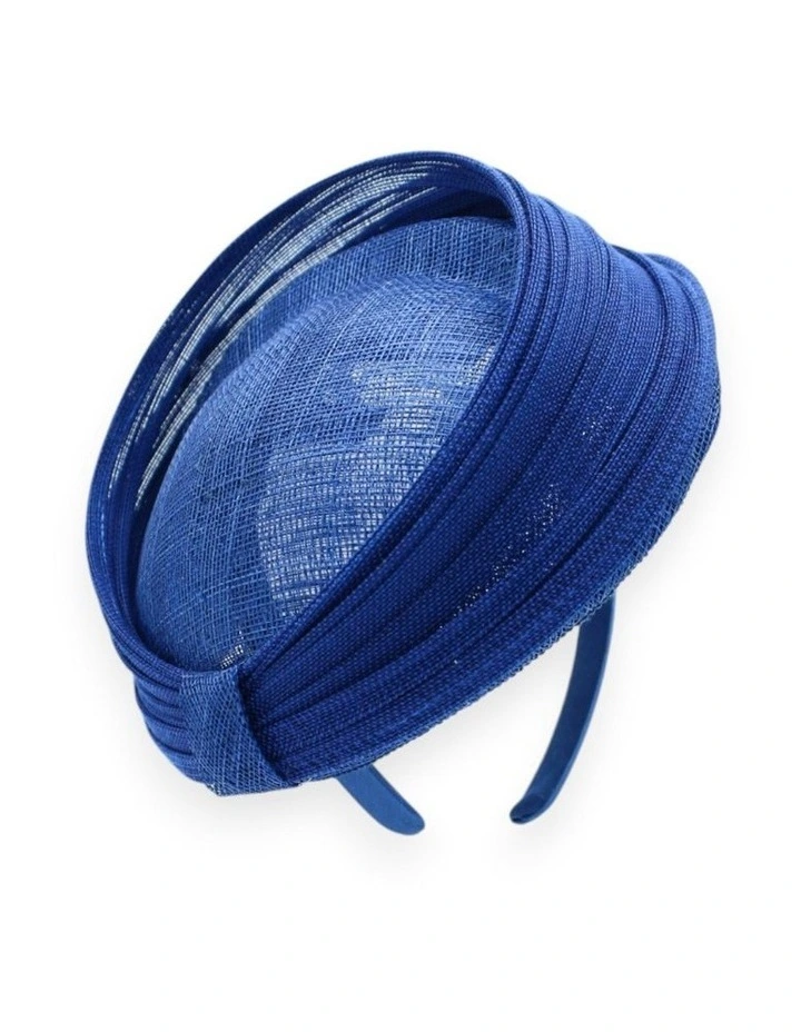 Blaze Beret Fascinator in Cobalt Blue image 1