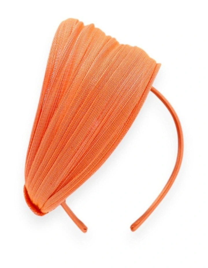 Blaze Beret Fascinator in Orange image 4