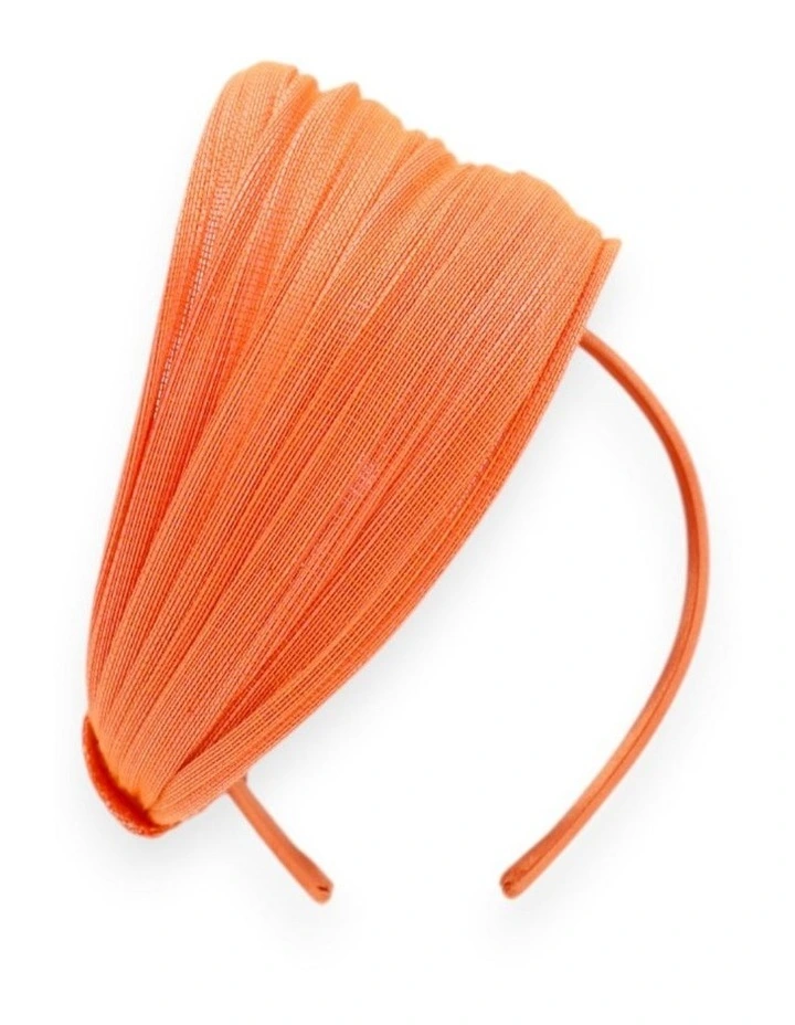 Blaze Beret Fascinator in Orange image 5