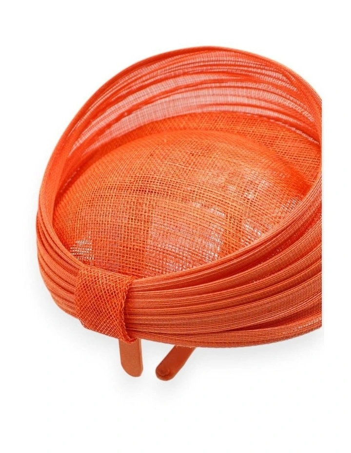 Blaze Beret Fascinator in Orange image 6