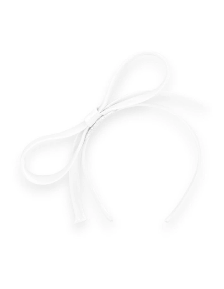 Abby Fascinator in White image 5