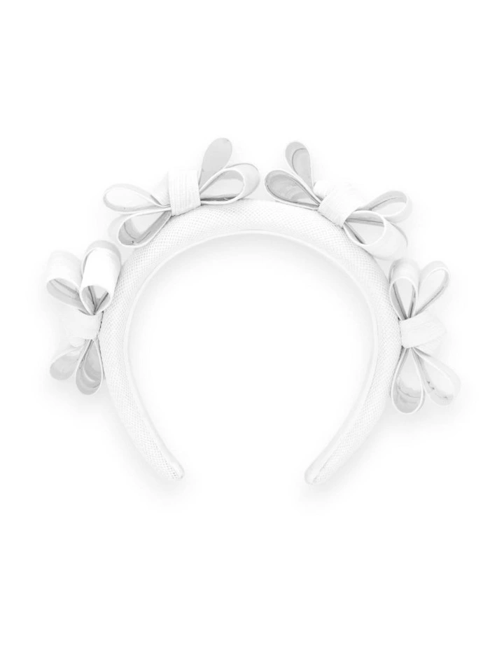 Poppy Fascinator in White image 3