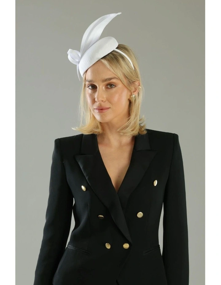 Yvette Fascinator in White image 2