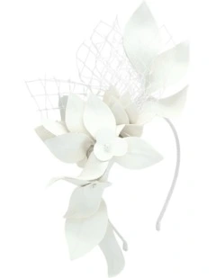 Dulcie Headpiece in White