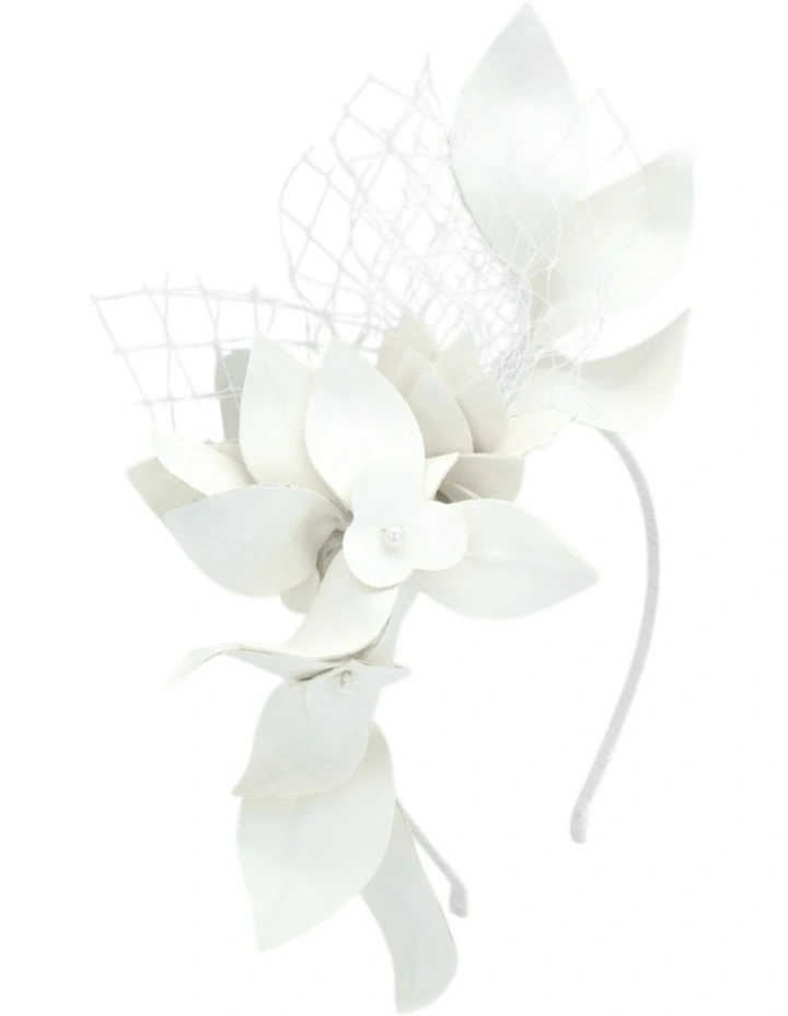 Dulcie Headpiece in White image 1