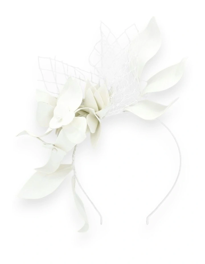 Dulcie Headpiece in White image 2