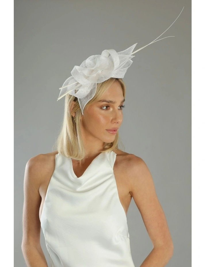 Judy Fascinator in Cream image 4