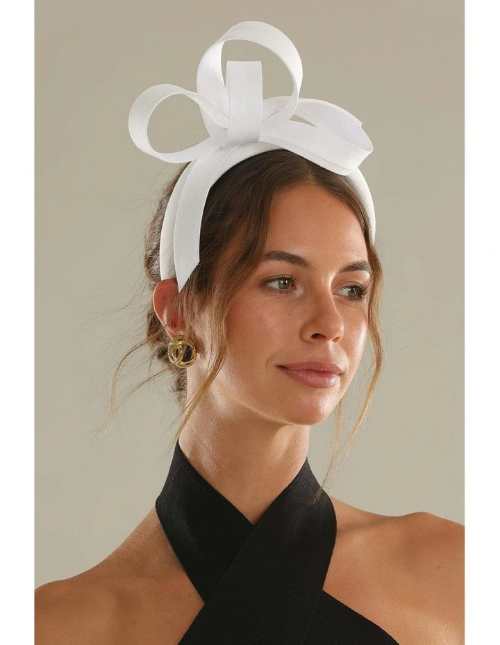 Mel Fascinator in White image 2