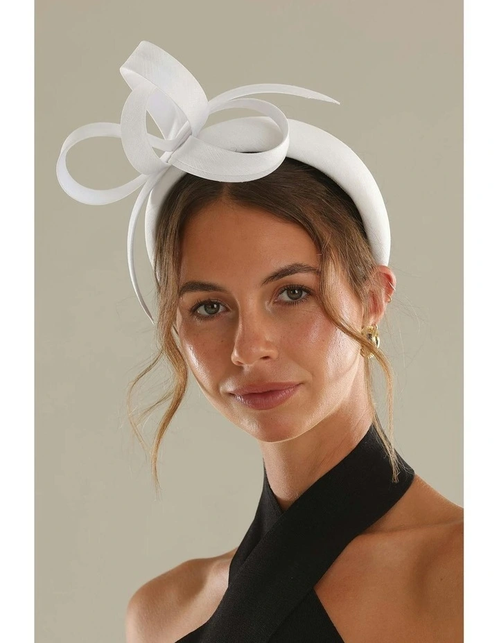 Mel Fascinator in White image 3