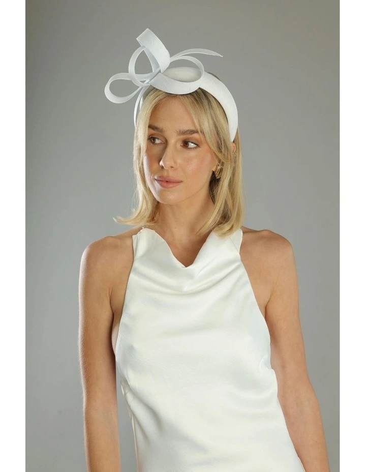 Mel Fascinator in White image 6