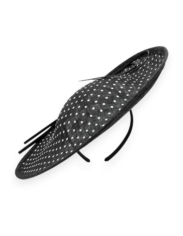 Domanique Plate Fascinator in Black image 1