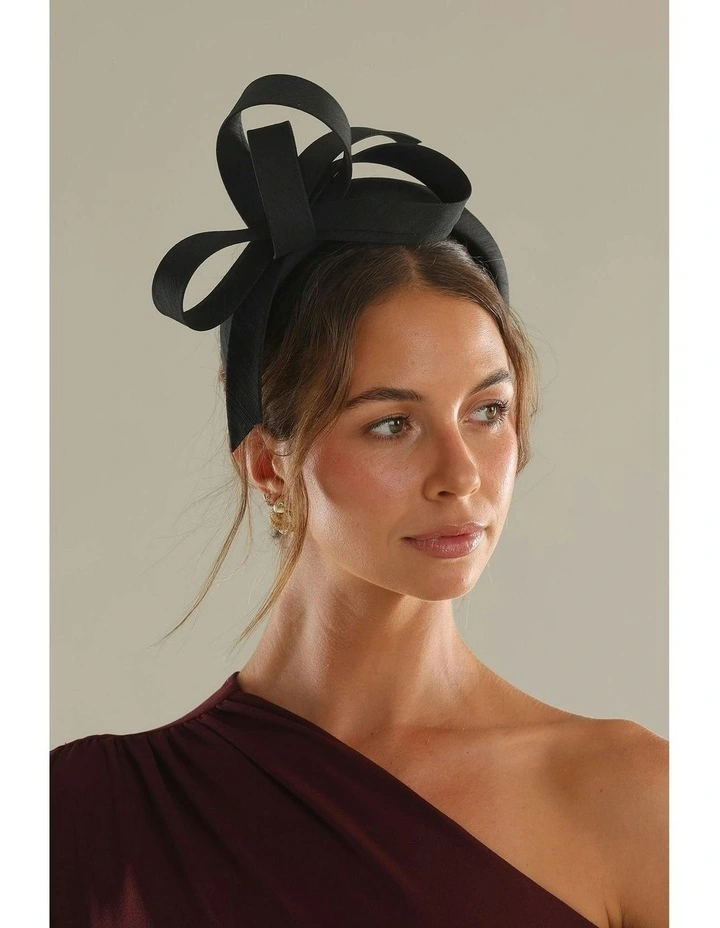 Mel Fascinator in Black image 2
