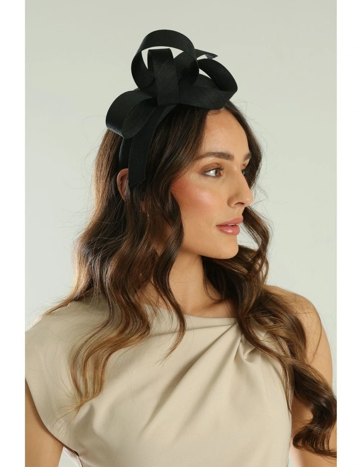 Mel Fascinator in Black image 4