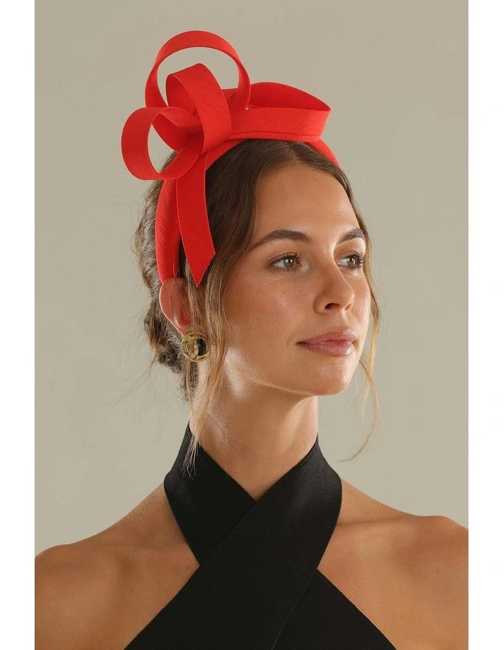 Mel Fascinator in Red image 2