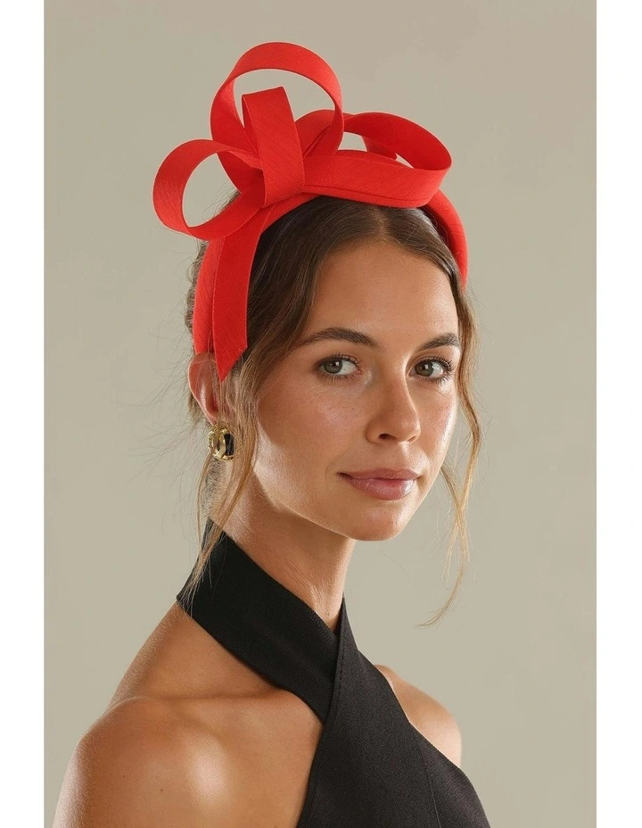Mel Fascinator in Red image 3