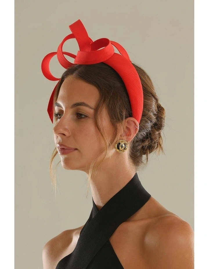 Mel Fascinator in Red image 5