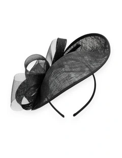 Courtney Fascinator in Black