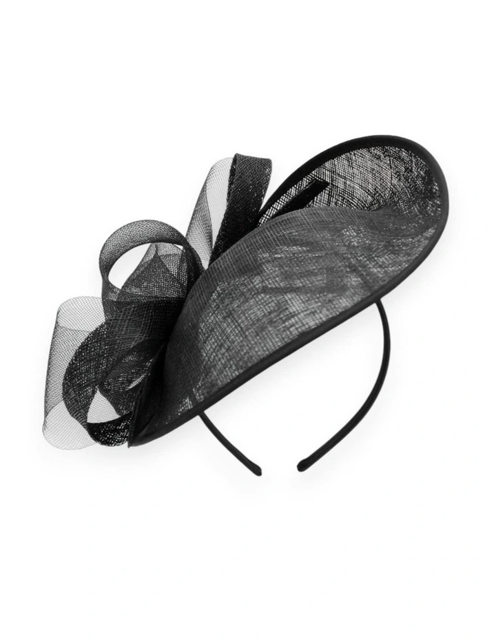 Courtney Fascinator in Black image 1