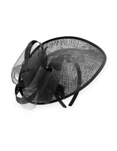 Courtney Fascinator in Black