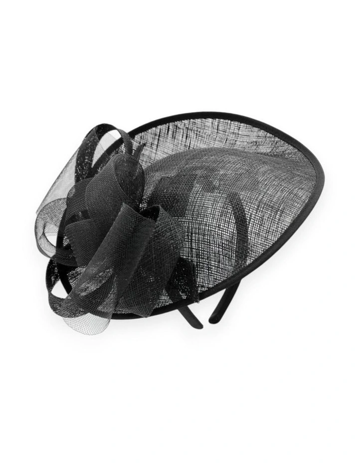Courtney Fascinator in Black image 2