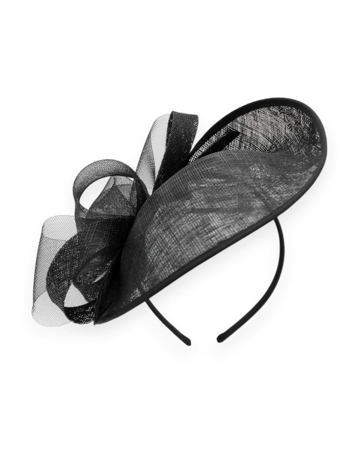 Courtney Fascinator in Black image 2