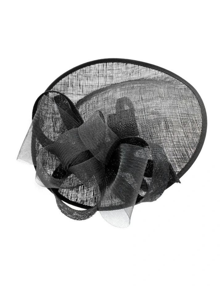 Courtney Fascinator in Black image 3