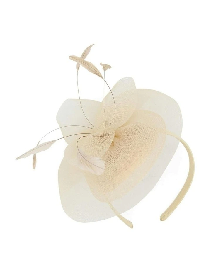 Elisa Fascinator in Cream image 3